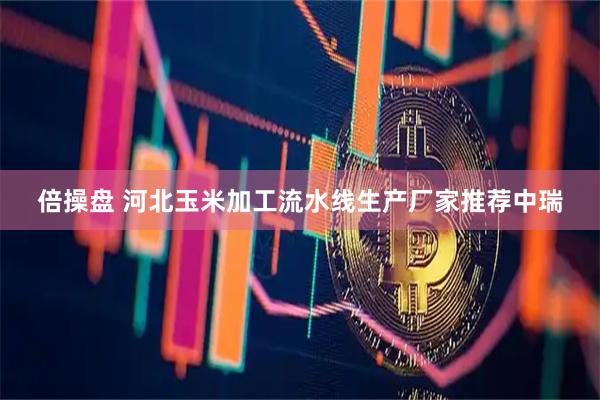 倍操盘 河北玉米加工流水线生产厂家推荐中瑞